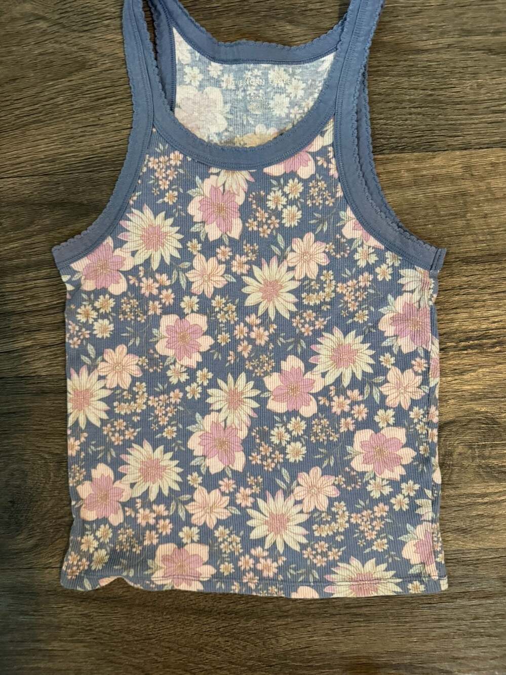 American Eagle Outfitters floral tank top layering girlhood core summer top